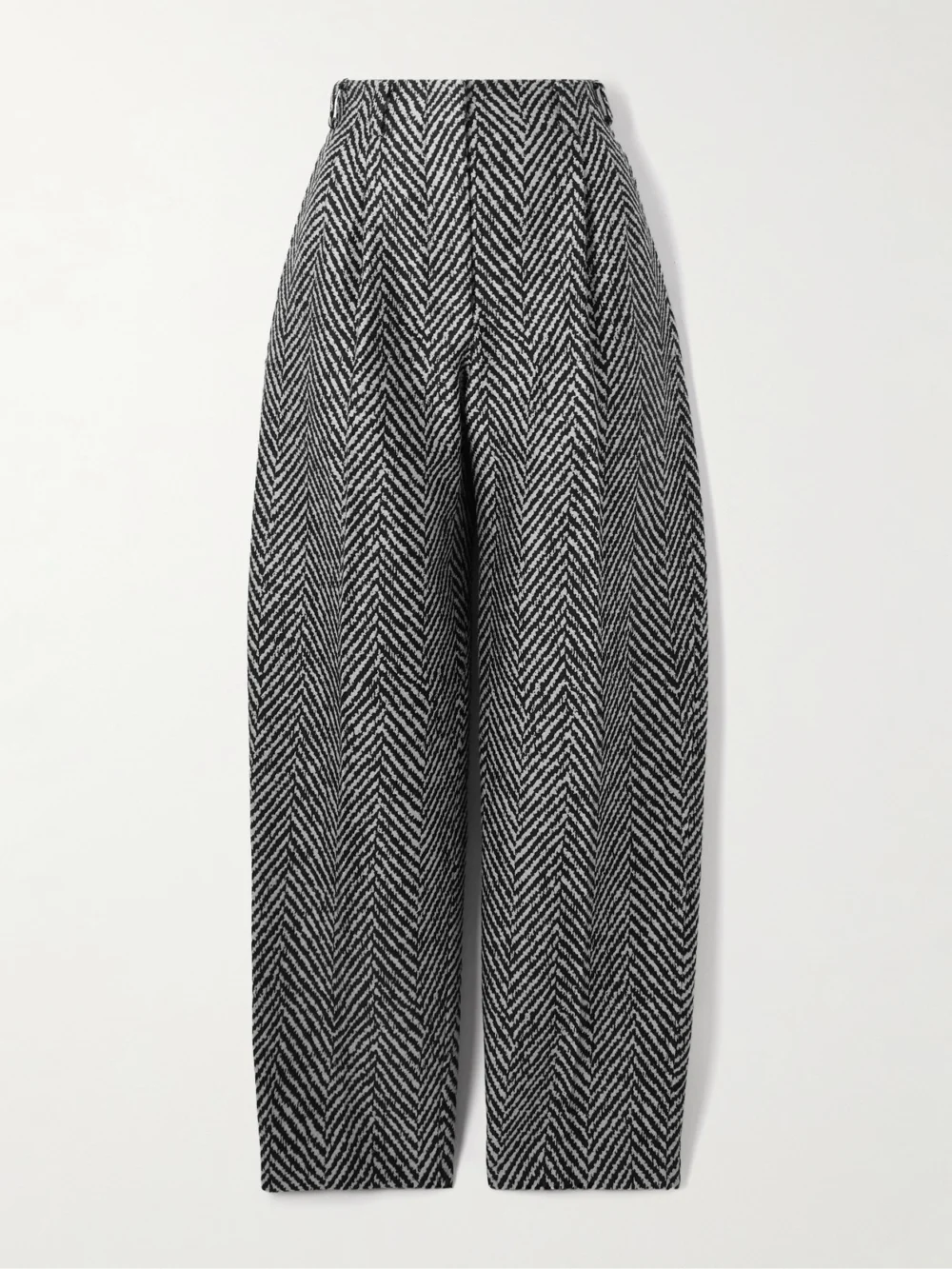 Givenchy Striped Wool-blend Tapered Pants in gray