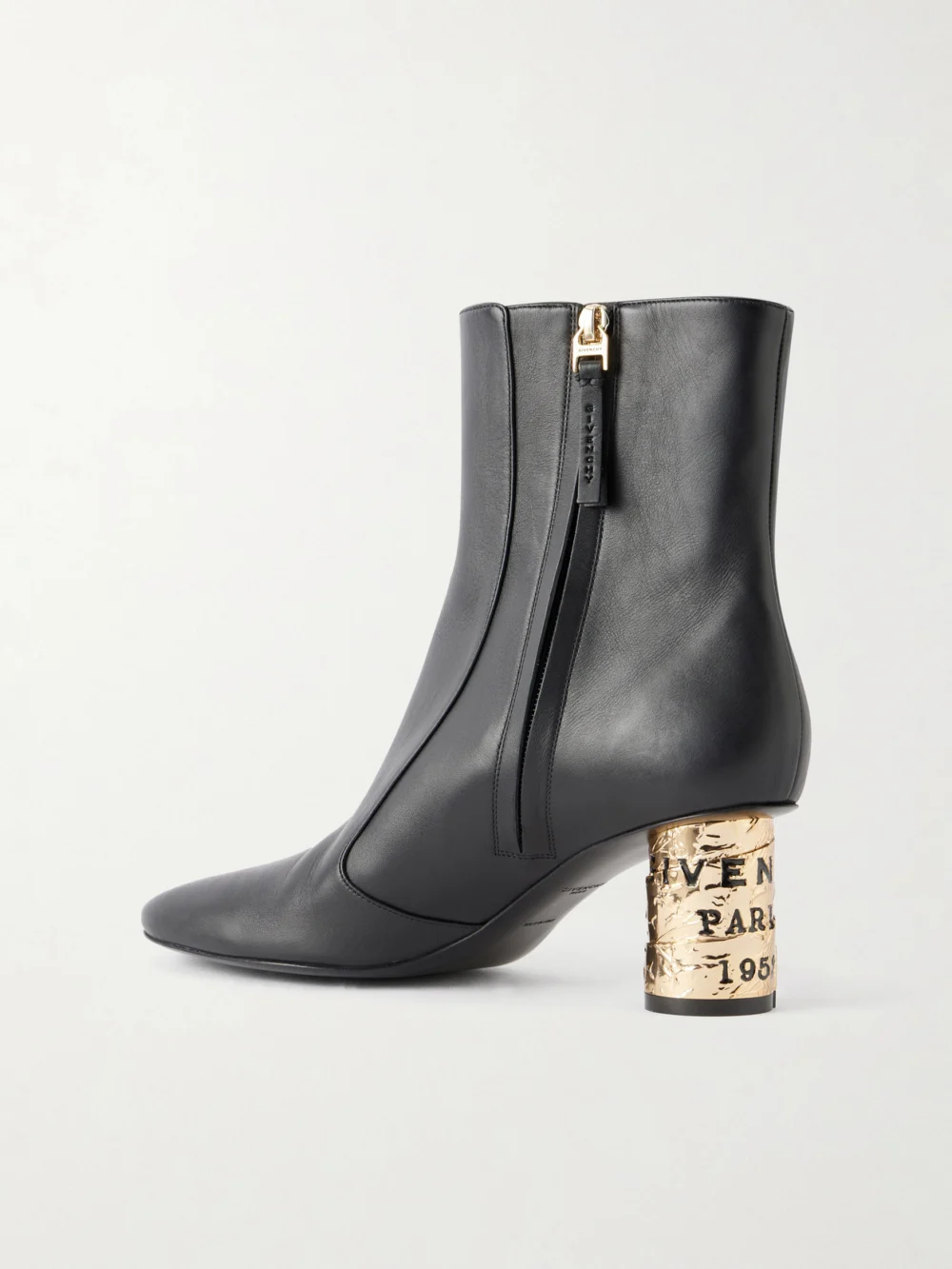 Back view of the Givenchy Tape 65 Leather Ankle Boots