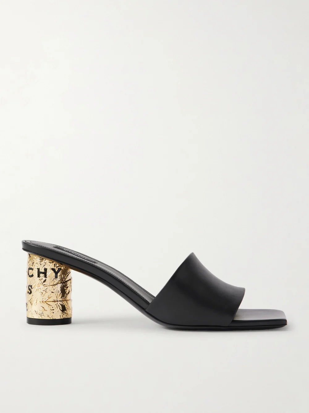 Givenchy Tape Leather Mules in black