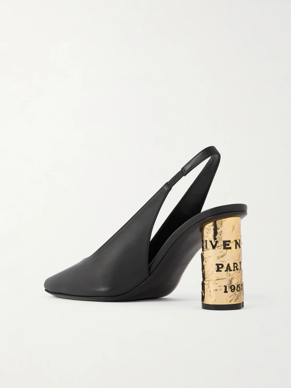 Back view of the Givenchy Tape Leather Slingback Pumps