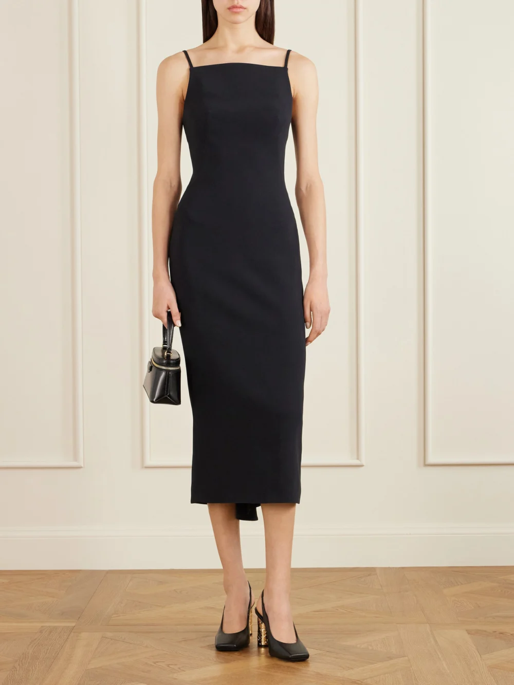 Givenchy Tape Leather Slingback Pumps, styled view