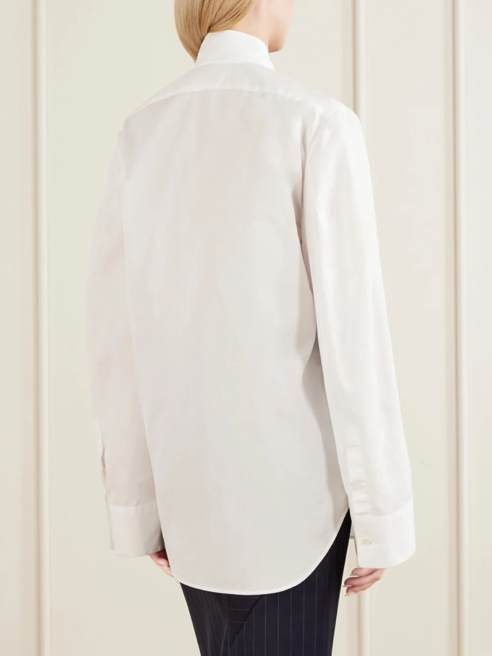Back view of the Givenchy Tie-detailed Cotton Shirt