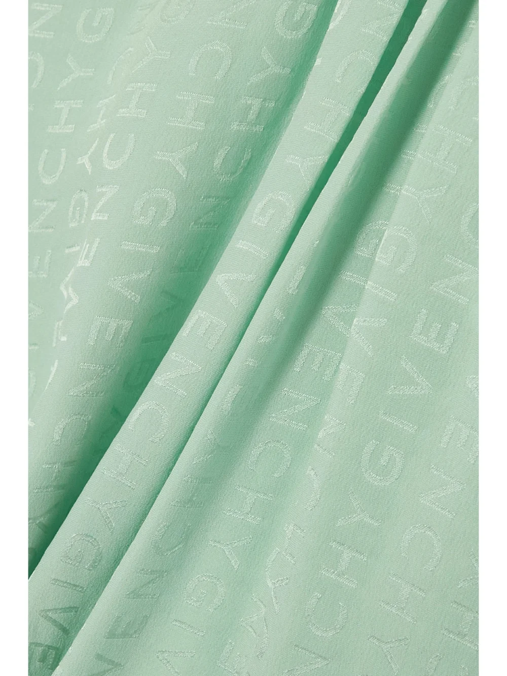 Close-up detail of the Givenchy Tie-detailed Silk-jacquard Blouse