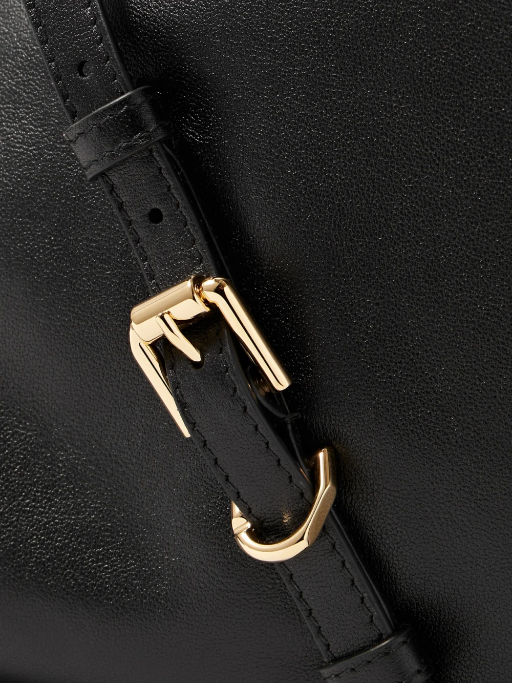 Close-up detail of the Givenchy Voyou Medium Leather Shoulder Bag