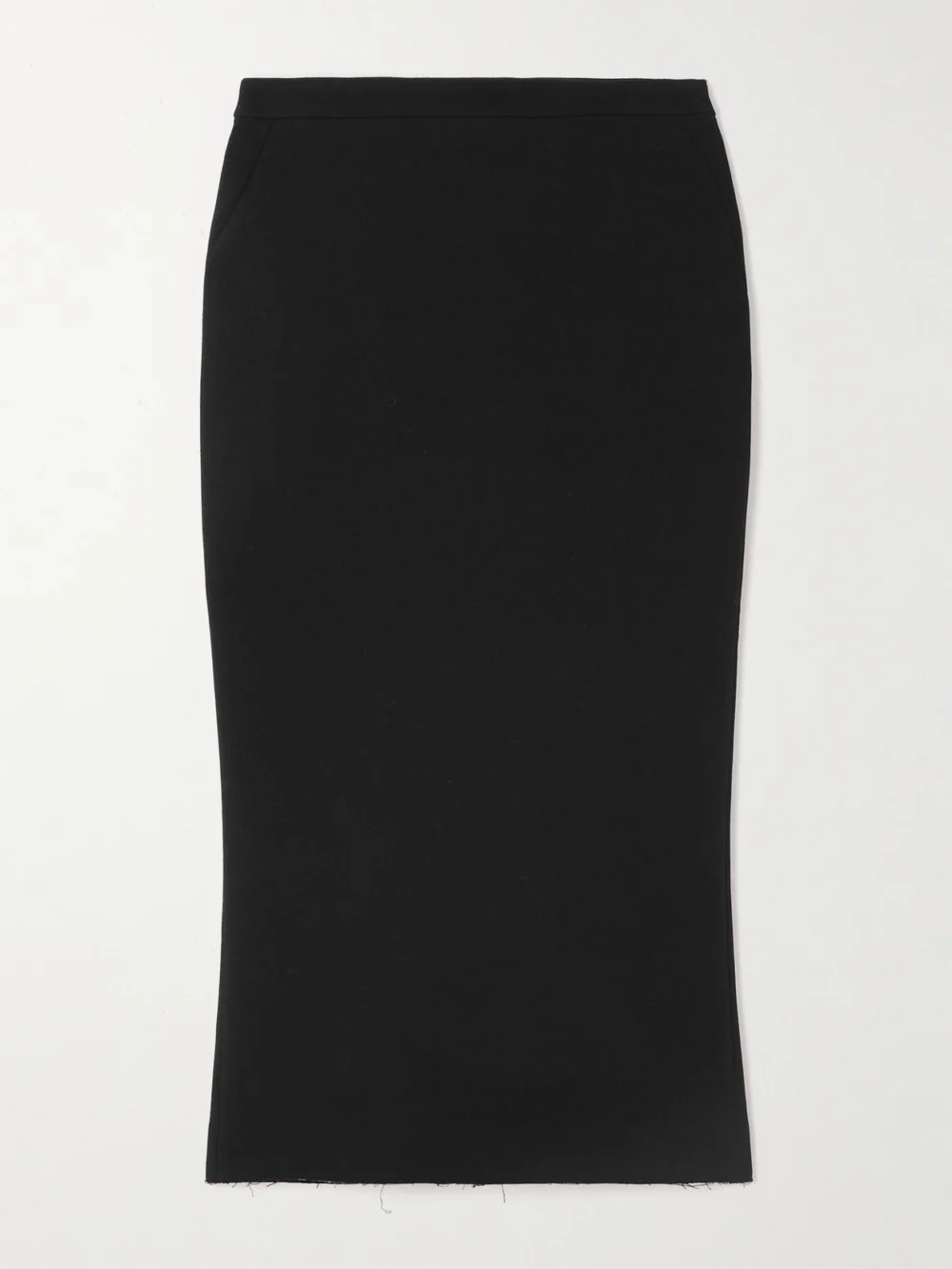 Givenchy Wool-blend Crepe Midi Skirt in black