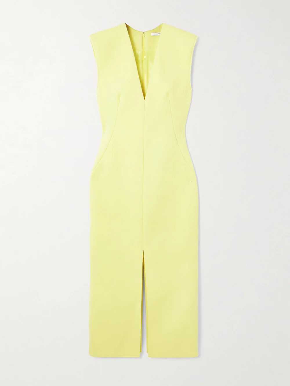 Givenchy Wool-blend Midi Dress in bright yellow