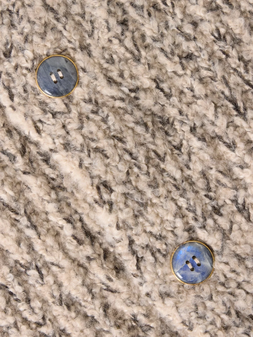 Close-up detail of the God’s True Cashmere Cashmere Cardigan