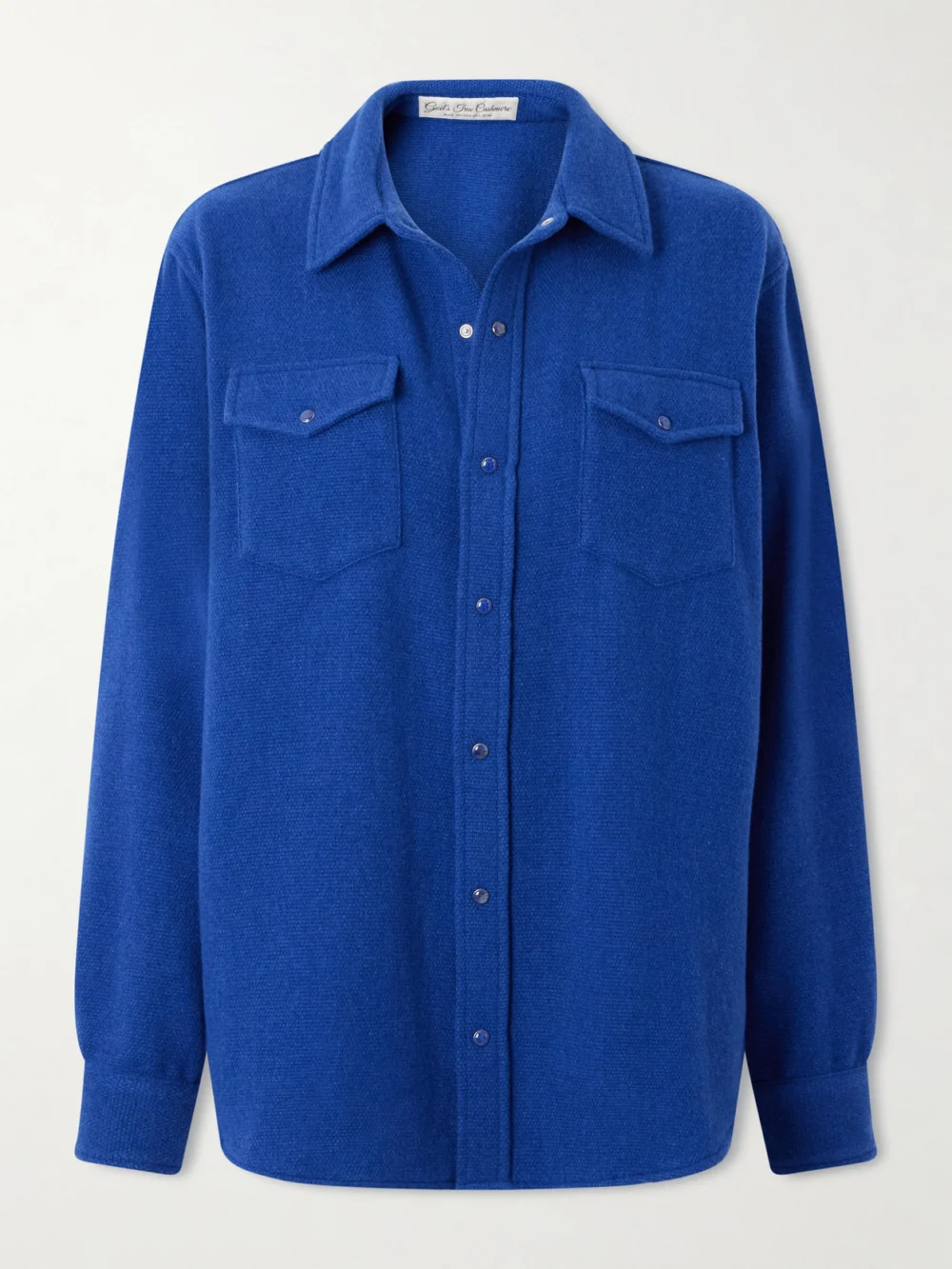 God’s True Cashmere Cashmere Shirt in blue