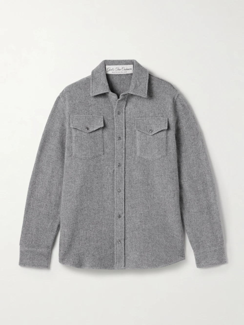 God’s True Cashmere Cashmere Shirt in gray