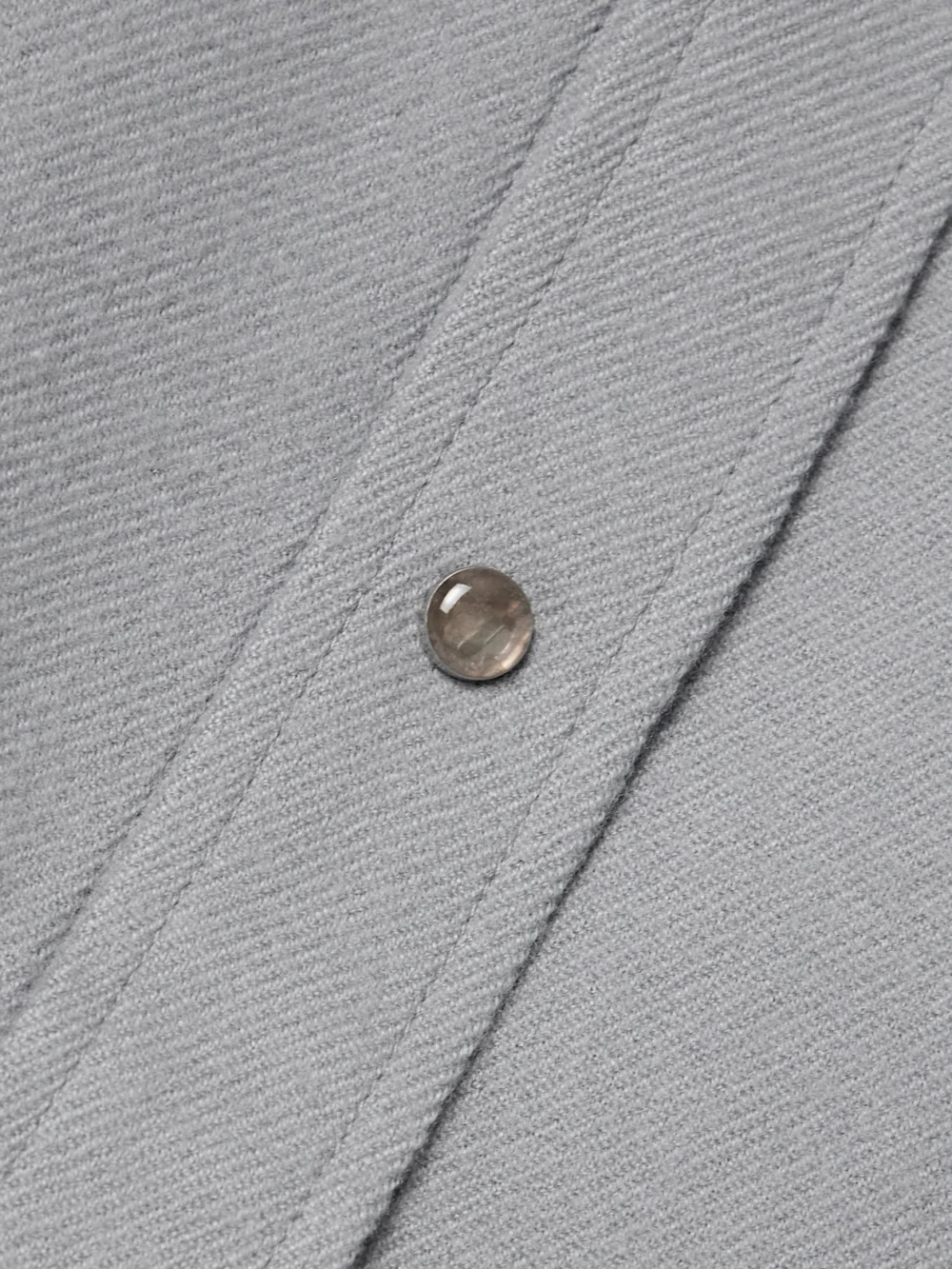 Close-up detail of the God’s True Cashmere Cashmere-twill Shirt