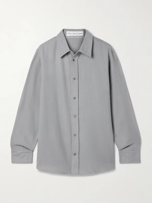 God’s True Cashmere Cashmere-twill Shirt