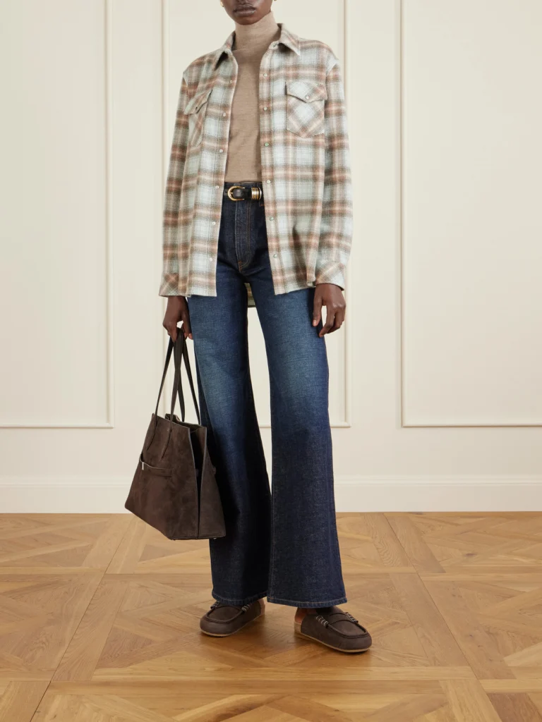 God’s True Cashmere Checked Cashmere Shirt
