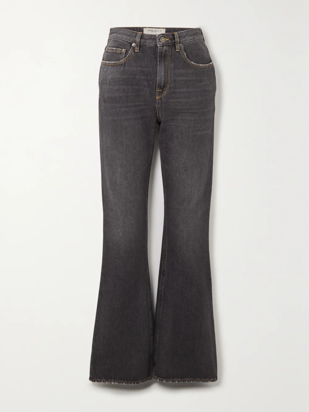 Golden Goose Journey High-rise Bootcut Jeans in black