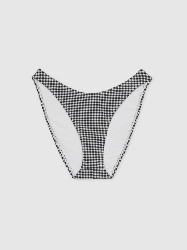 Good American Good American Black Gingham Bikini Bottoms