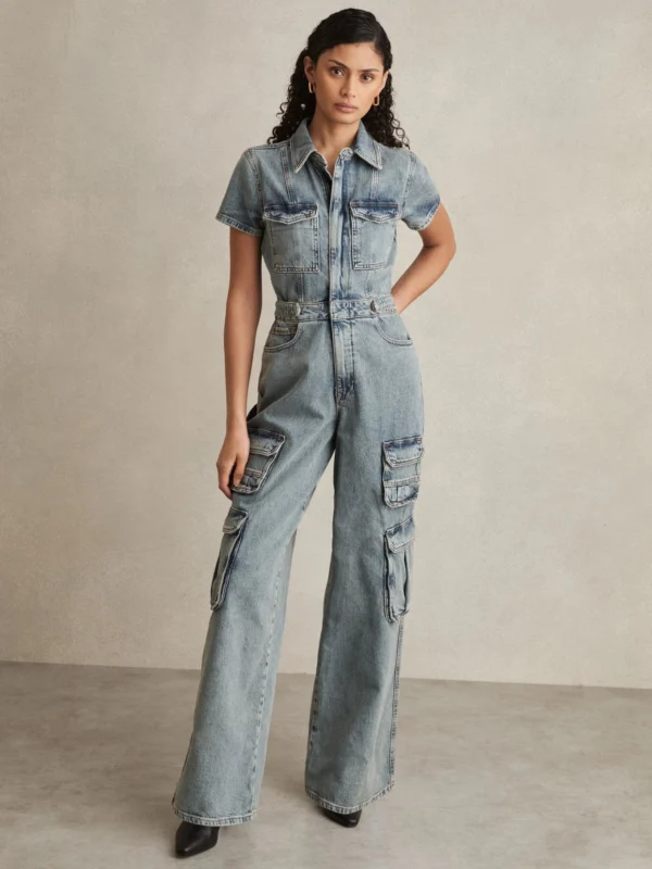Good American Good American Indigo Denim Cargo