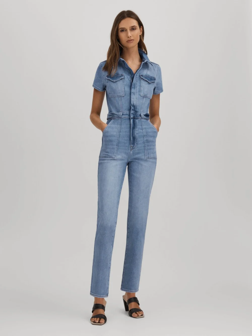 Good American Good American Jumpsuit Cotton Plain, view 3