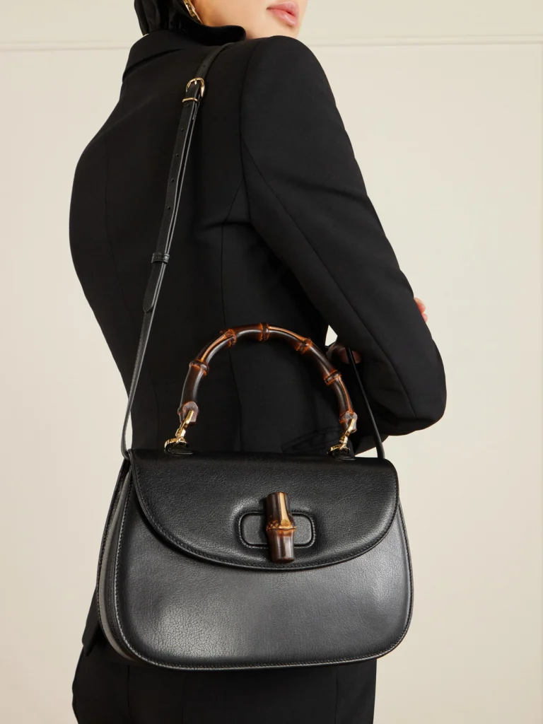 Gucci Bamboo 1947 Medium Leather Top-handle Bag