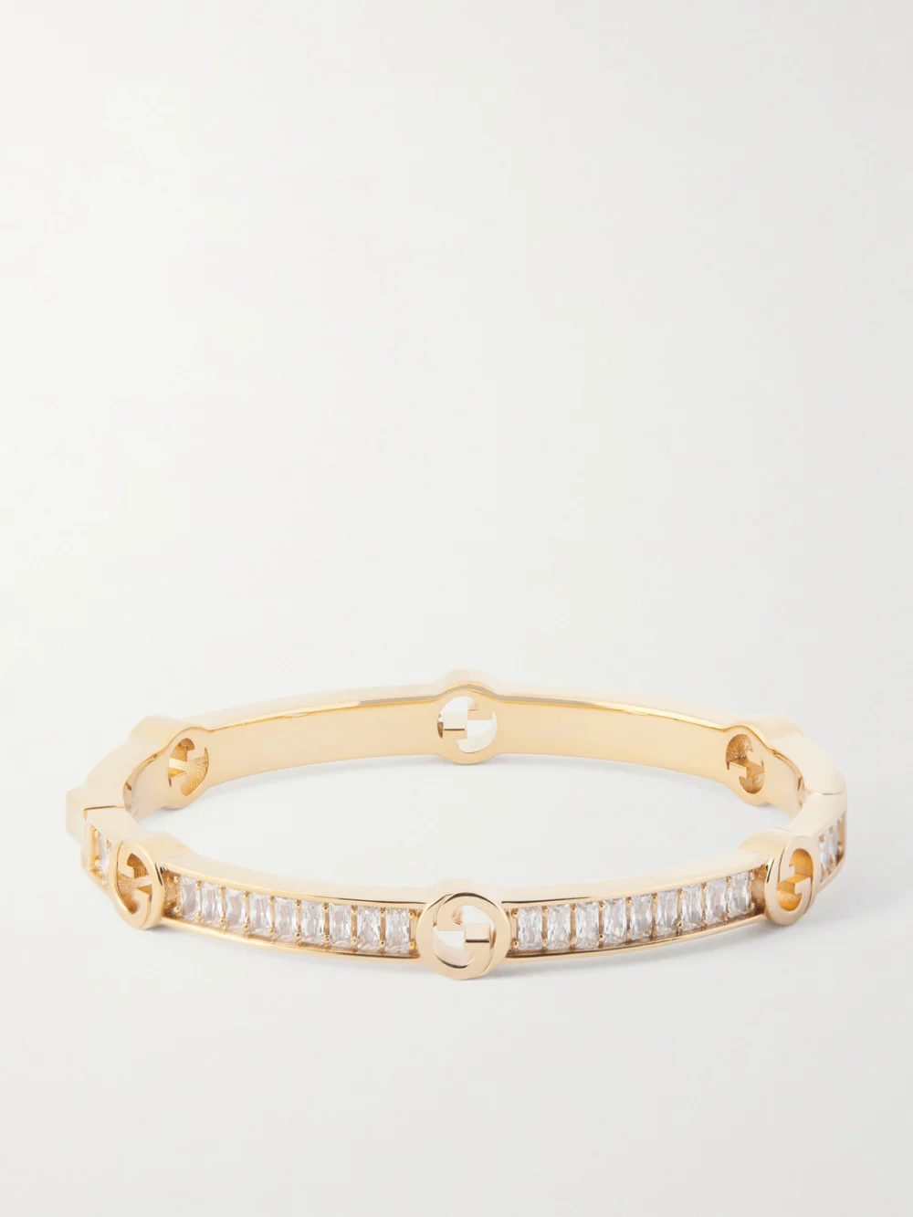 Back view of the Gucci Blondie Gold-tone and Cubic Zirconia Bracelet