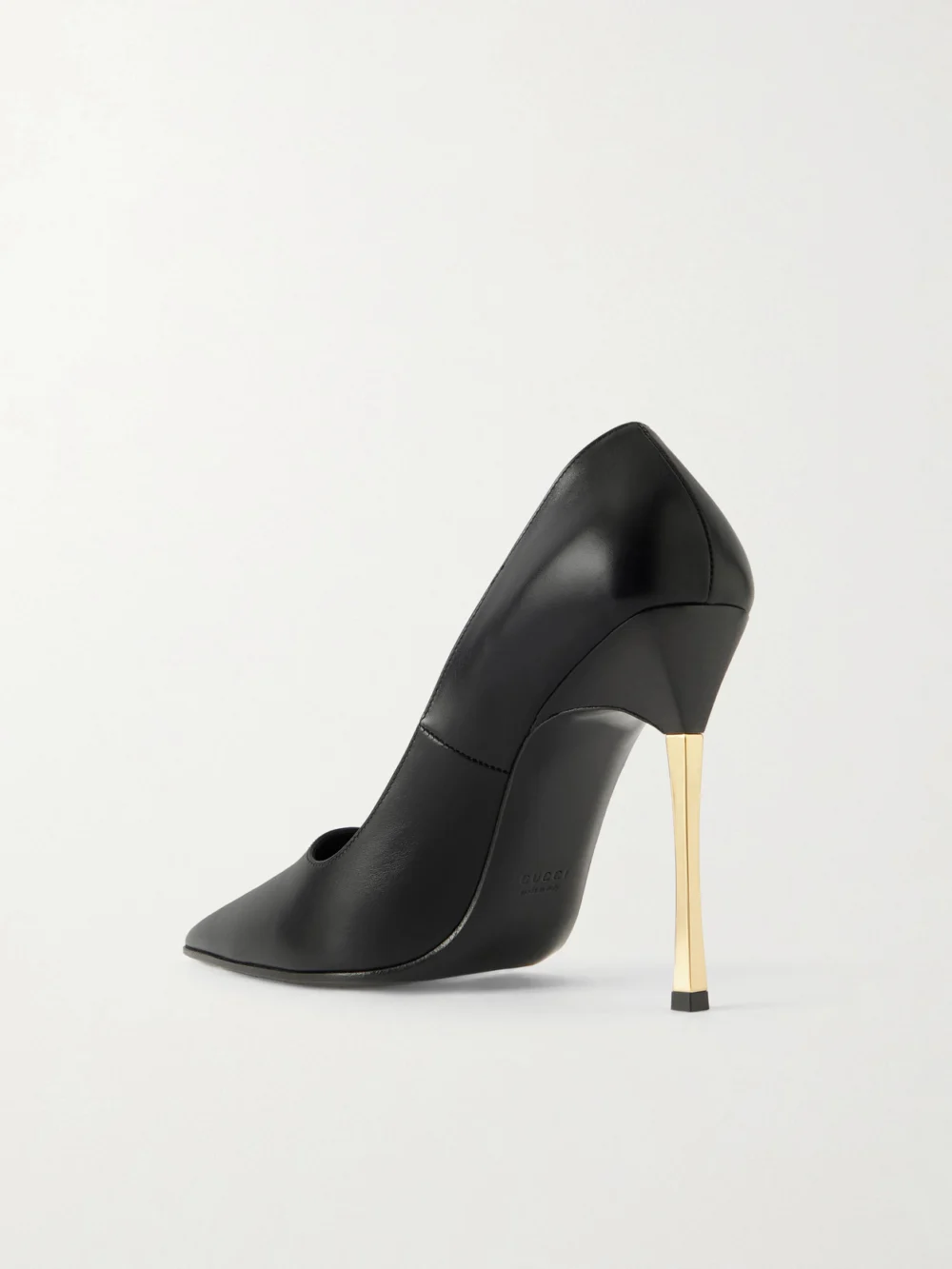 Back view of the Gucci Bombshell Leather Pumps