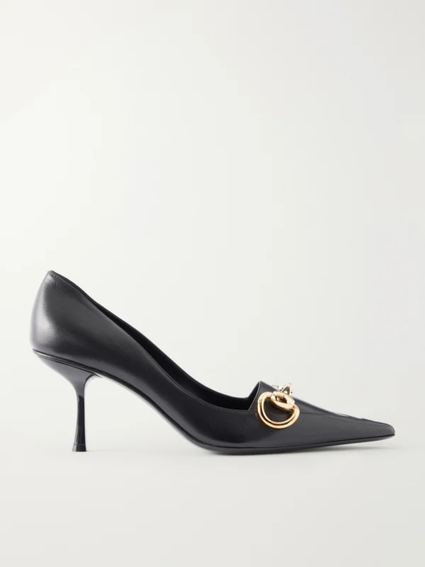 Gucci Boulevard Horsebit-embellished Leather Pumps