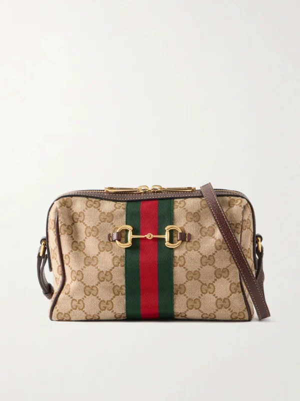 Gucci Camera Case Web-trimmed Canvas Shoulder Bag