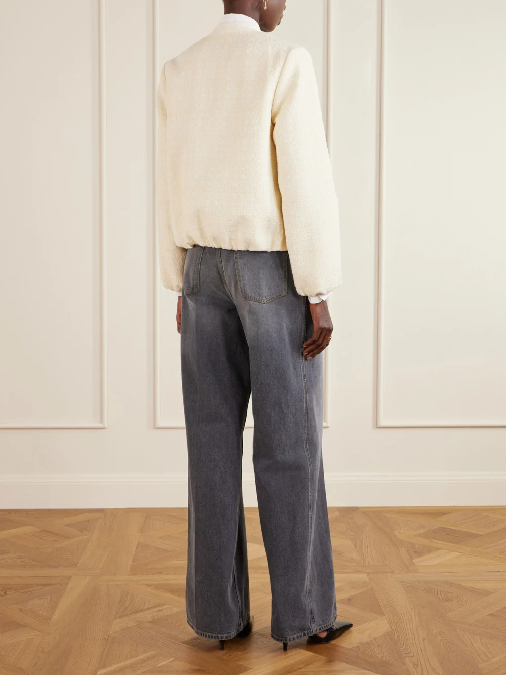 Back view of the Gucci Cotton-blend Bouclé Jacket