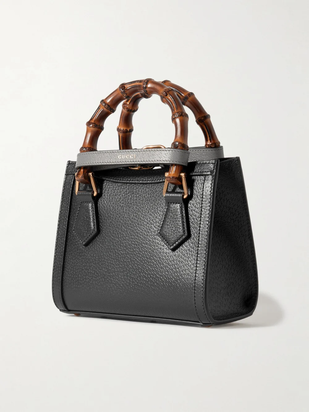 Back view of the Gucci Diana Mini Textured-leather Tote