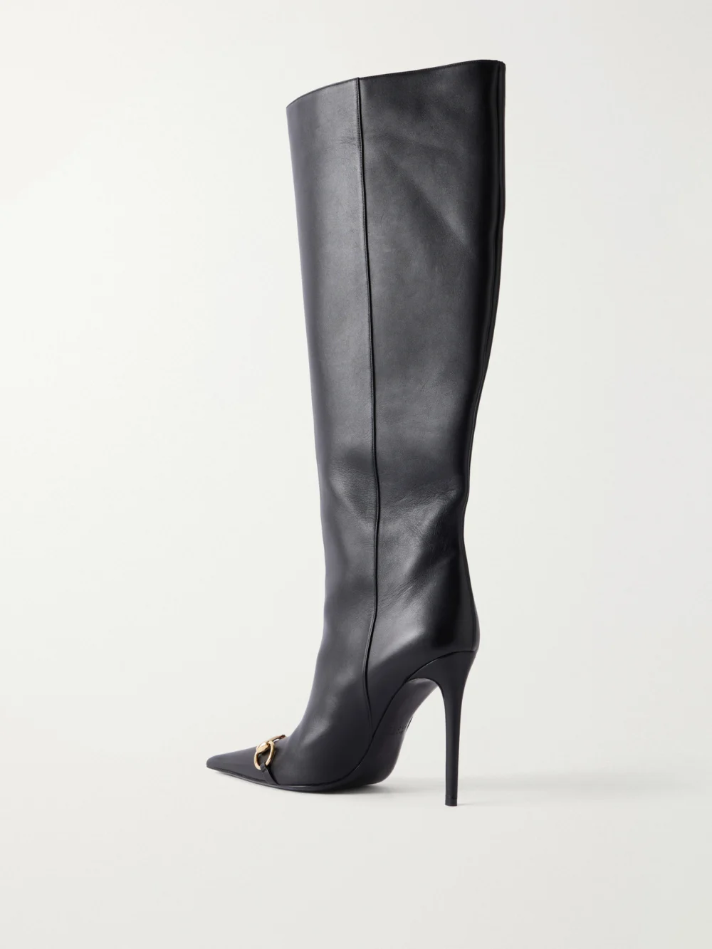 Back view of the Gucci Donna 110 Horsebit-detailed Leather Knee Boots