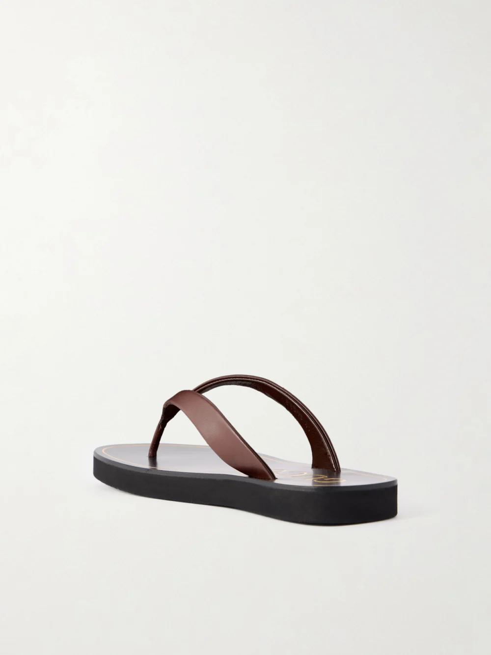Back view of the Gucci Embellished Leather Sandals