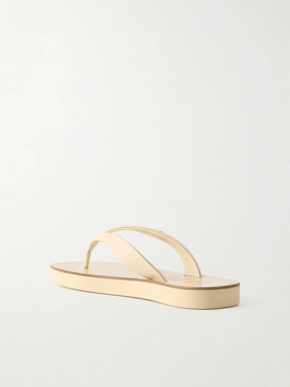 Back view of the Gucci Embellished Leather Sandals