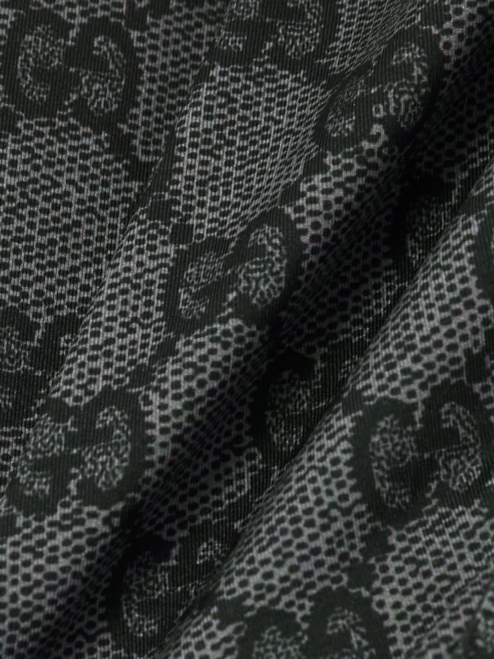 Close-up detail of the Gucci Embellished Printed Bikini