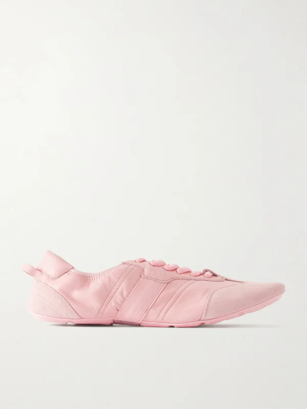 Gucci Flex Suede-trimmed Leather Sneakers