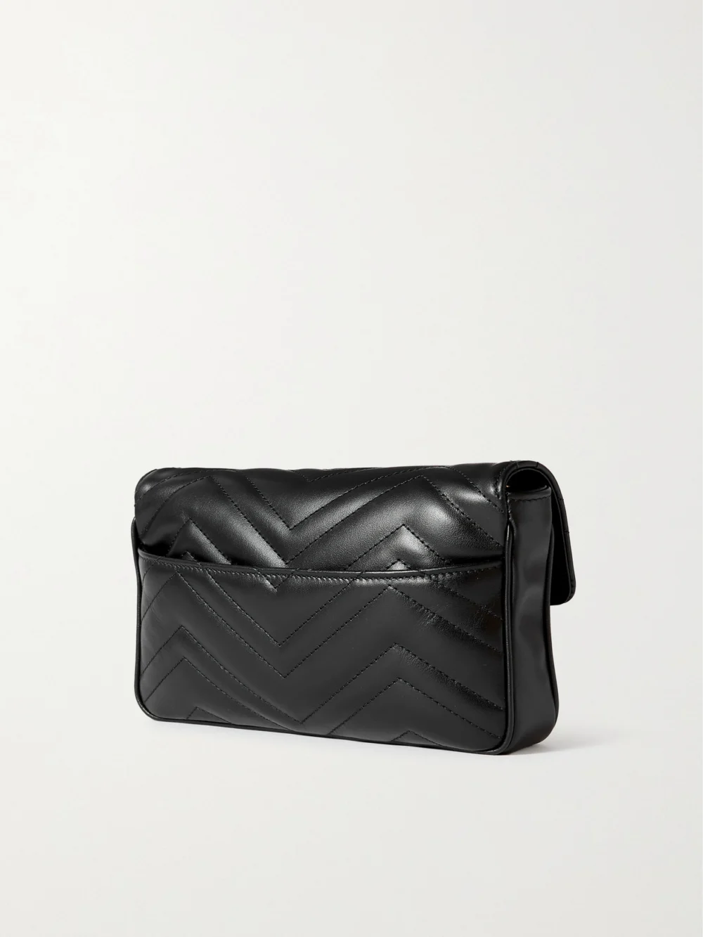 Back view of the Gucci Gg Marmont 2.0 Matelassé Leather Shoulder Bag