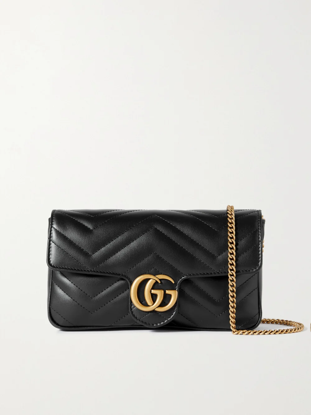 Gucci Gg Marmont 2.0 Matelassé Leather Shoulder Bag in black