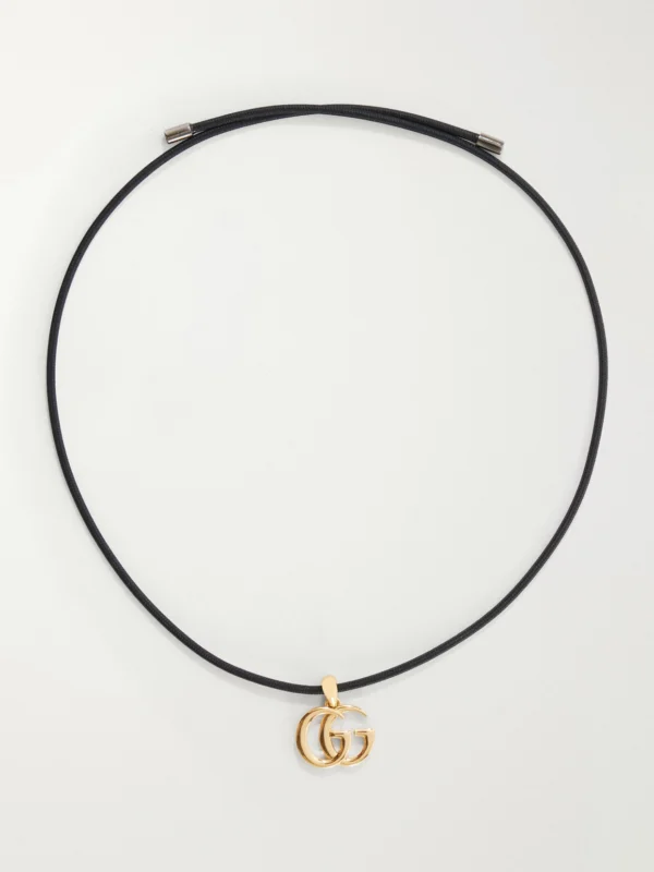 Gucci Gg Marmont Gold-tone Necklace