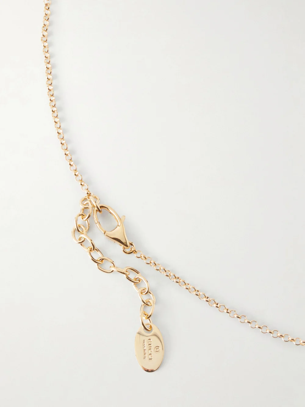 Back view of the Gucci Gg Marmont Gold-tone Necklace