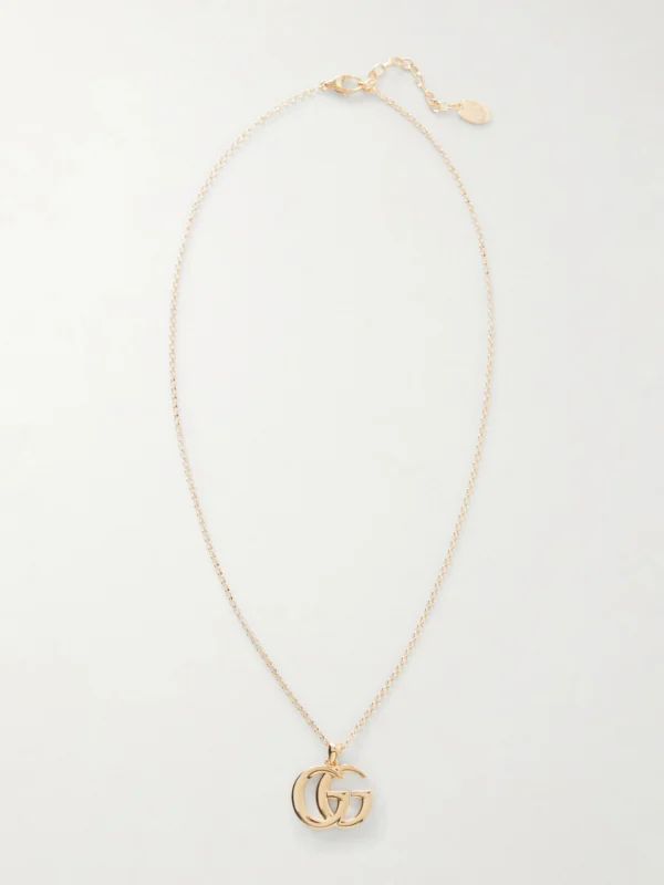 Gucci Gg Marmont Gold-tone Necklace