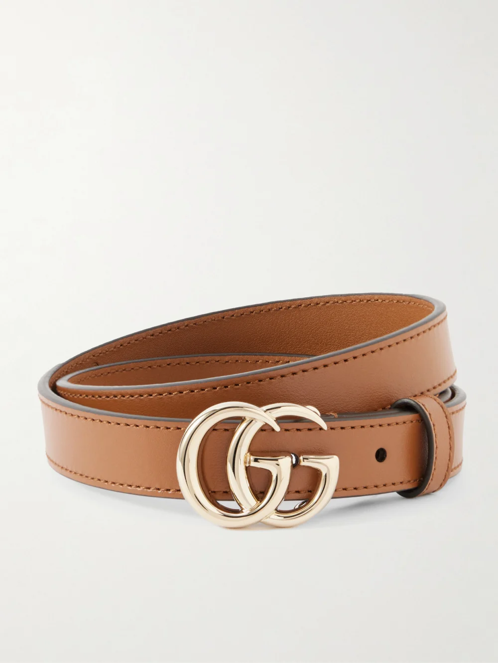 Gucci Gg Marmont Leather Belt in brown