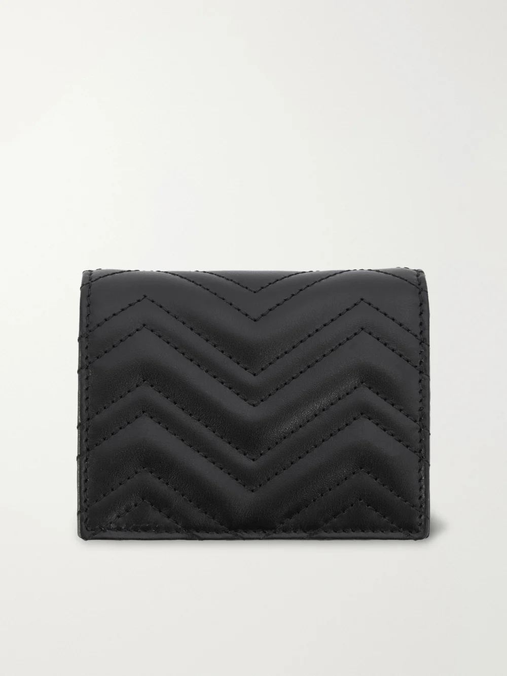 Back view of the Gucci Gg Marmont Matelassé Leather Wallet