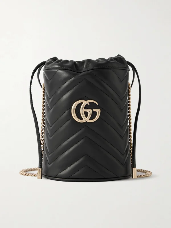 Gucci Gg Marmont Mini Matelassé Leather Bucket Bag