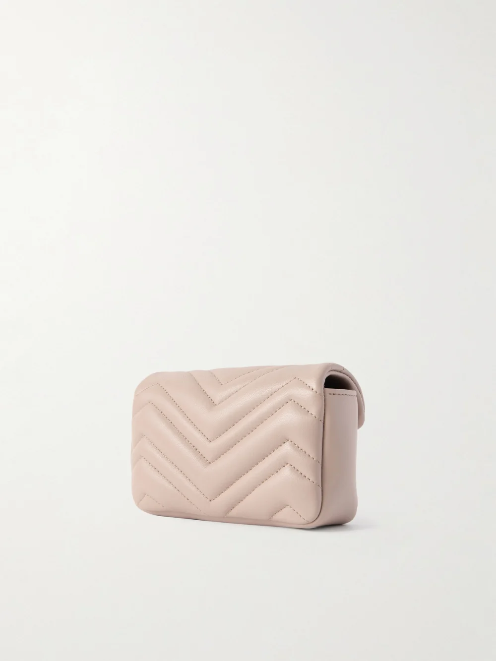 Back view of the Gucci Gg Marmont Mini Matelassé Leather Shoulder Bag