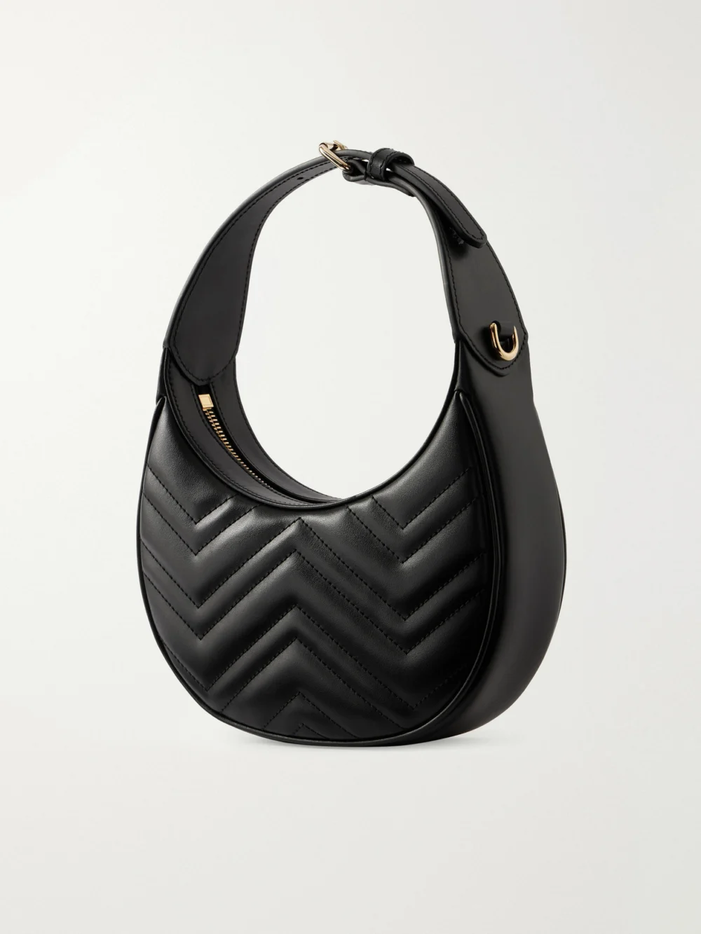 Back view of the Gucci Gg Marmont Mini Matelassé Leather Shoulder Bag
