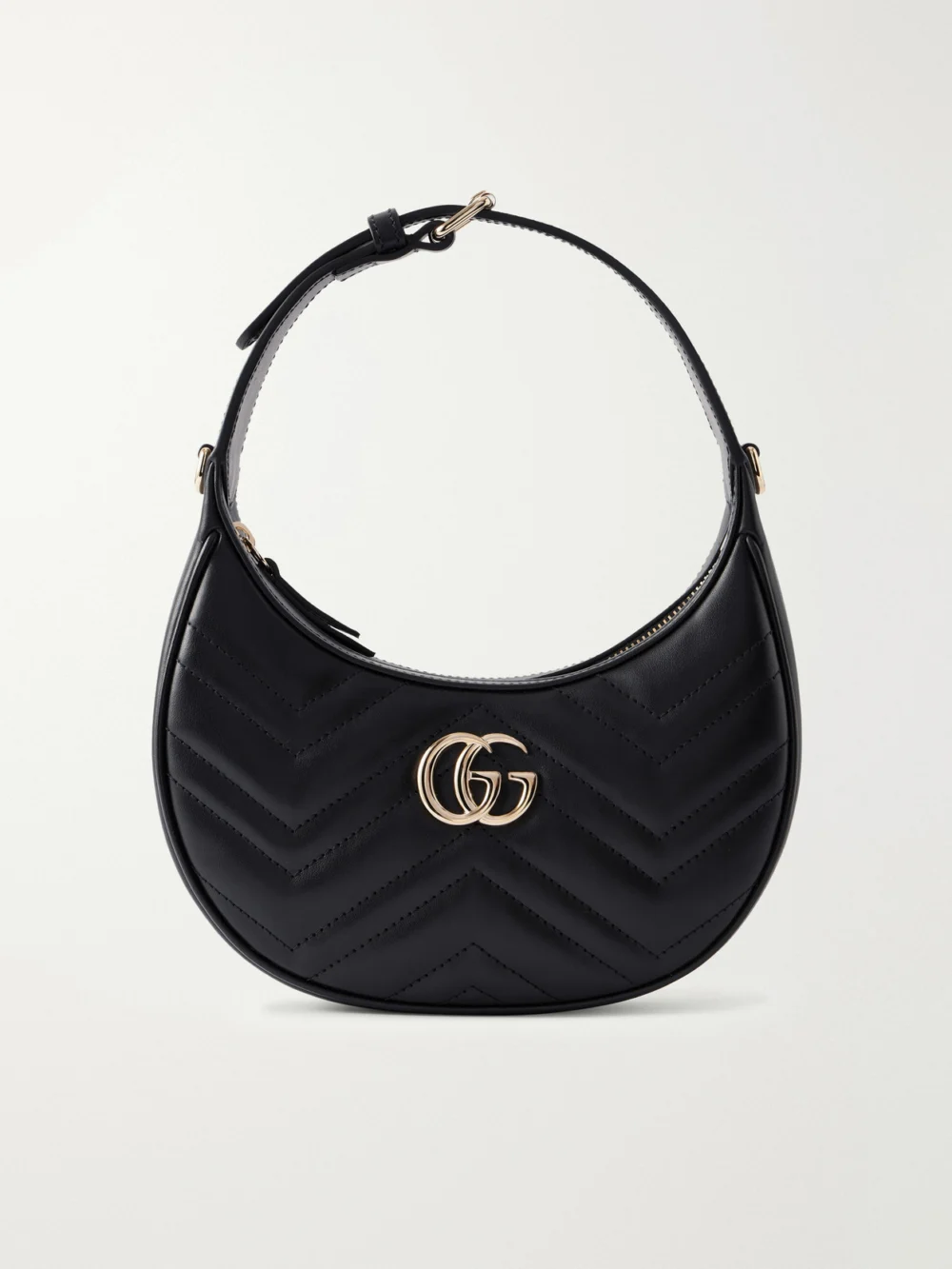 Gucci Gg Marmont Mini Matelassé Leather Shoulder Bag in black