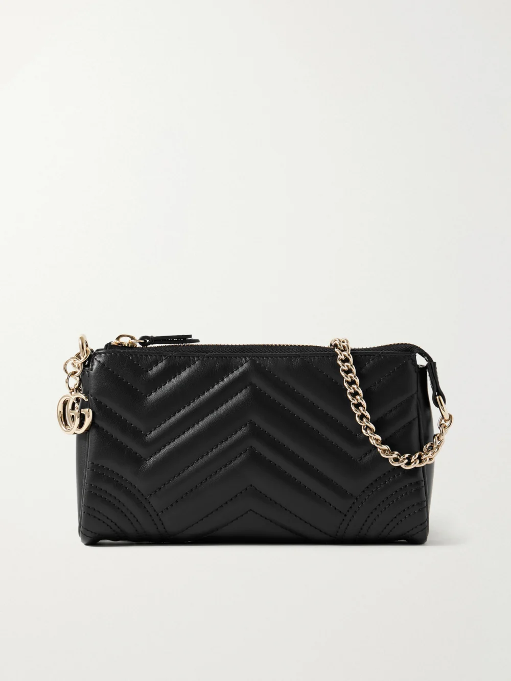 Gucci Gg Marmont Mini Matelassé Leather Shoulder Bag in black
