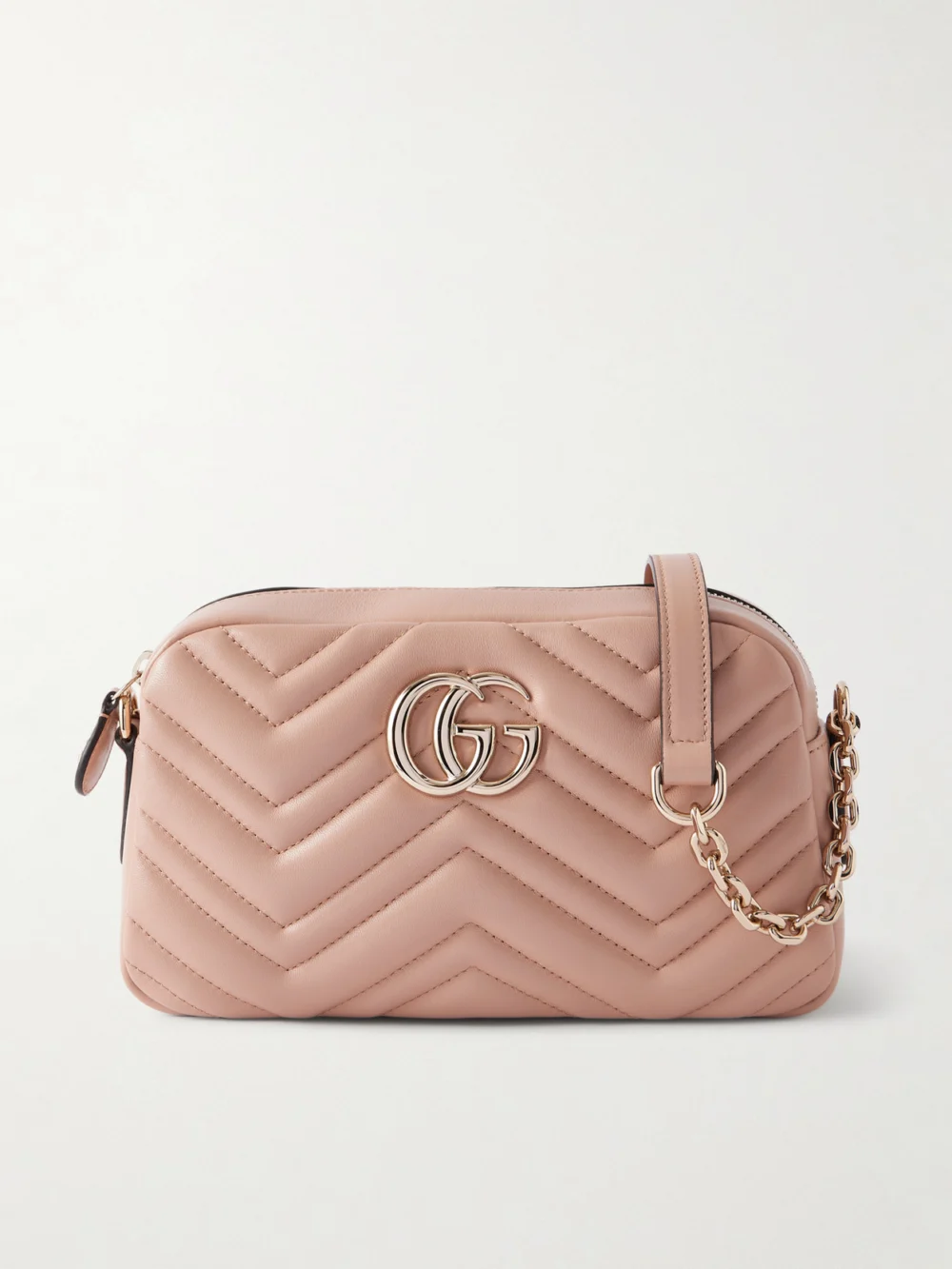 Gucci Gg Marmont Quilted Leather Shoulder Bag in pink