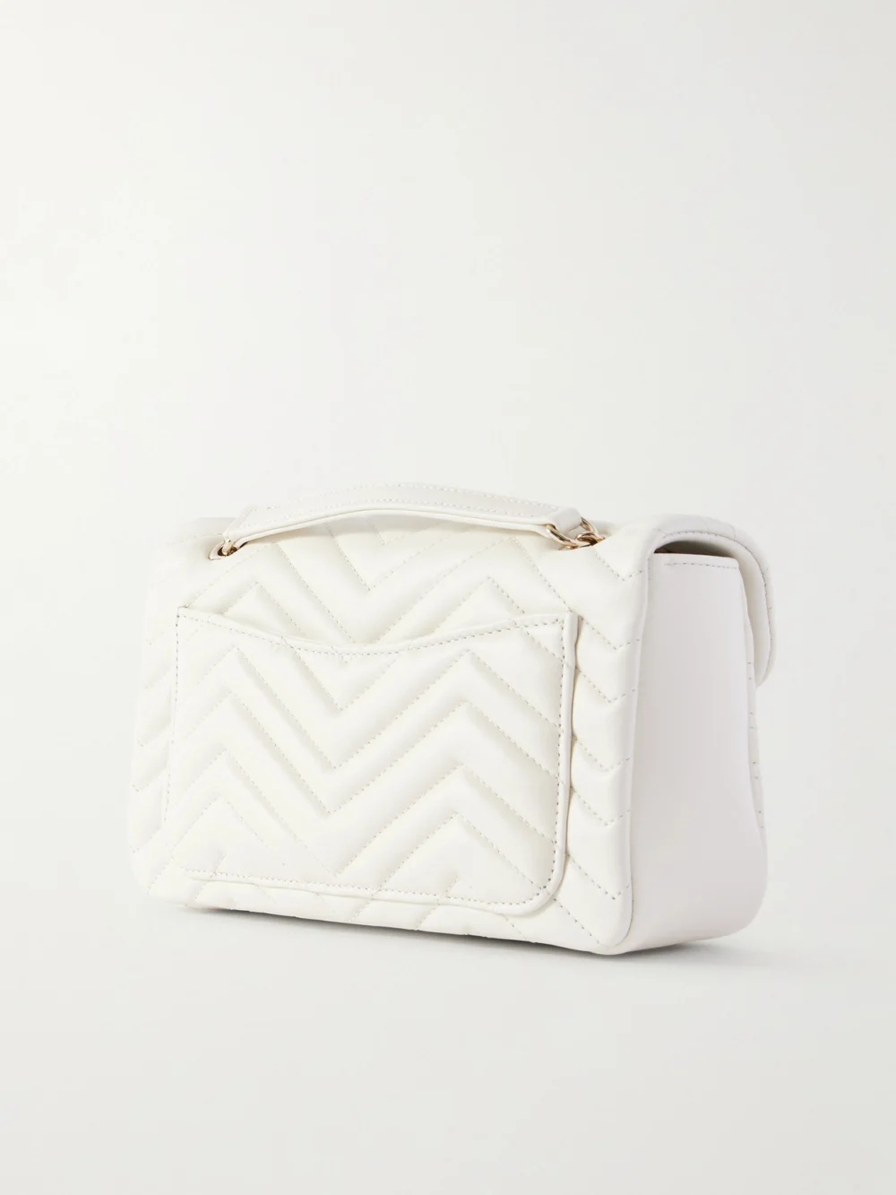 Back view of the Gucci Gg Marmont Quilted Leather Shoulder Bag