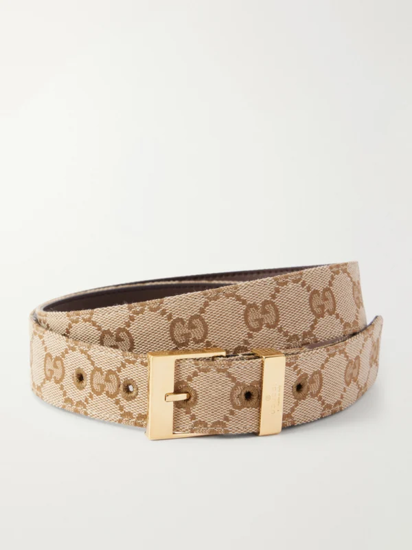 Gucci Gg Supreme-jacquard Canvas Belt