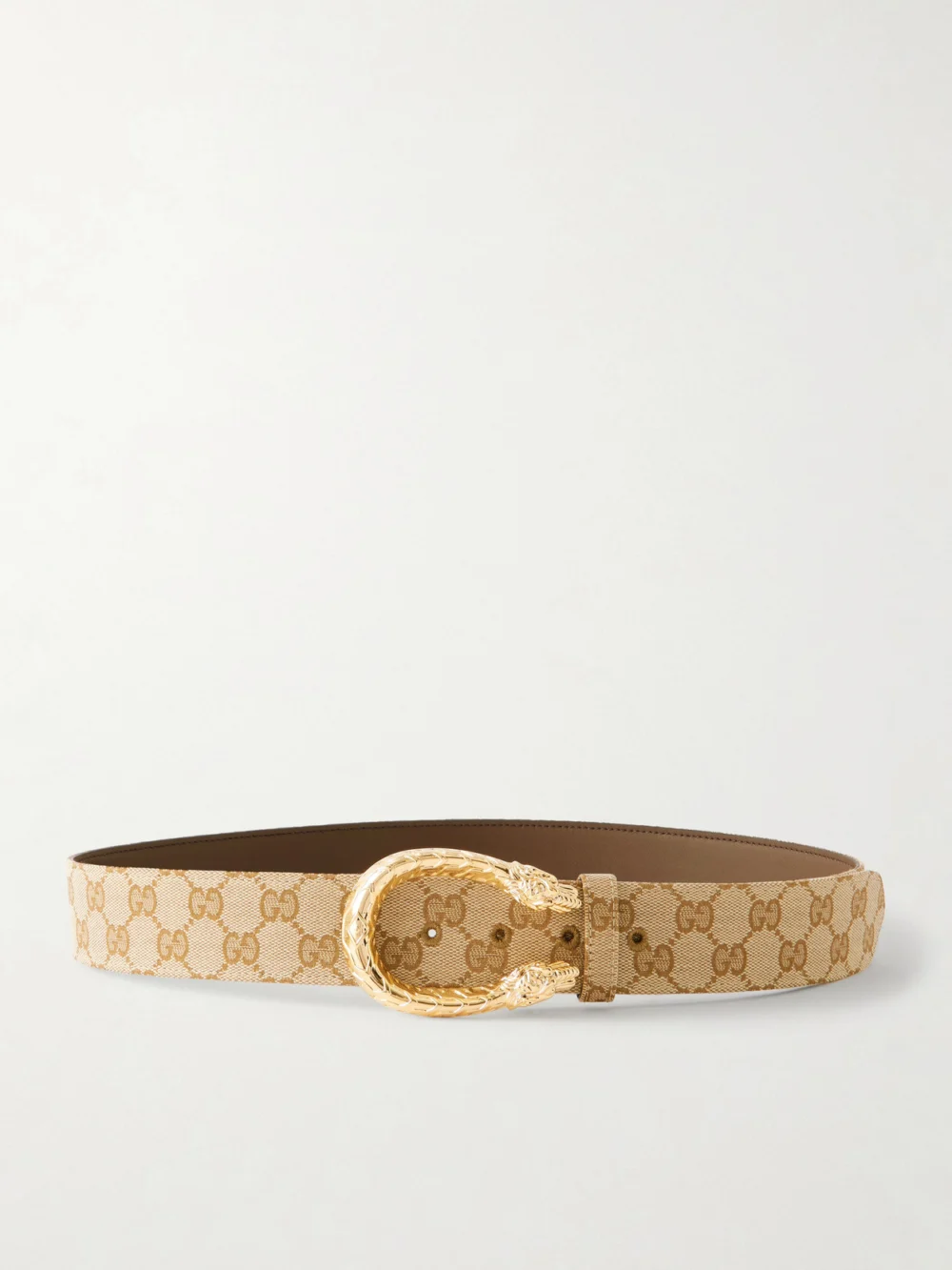 Gucci Gg Supreme Logo-jacquard Belt in beige