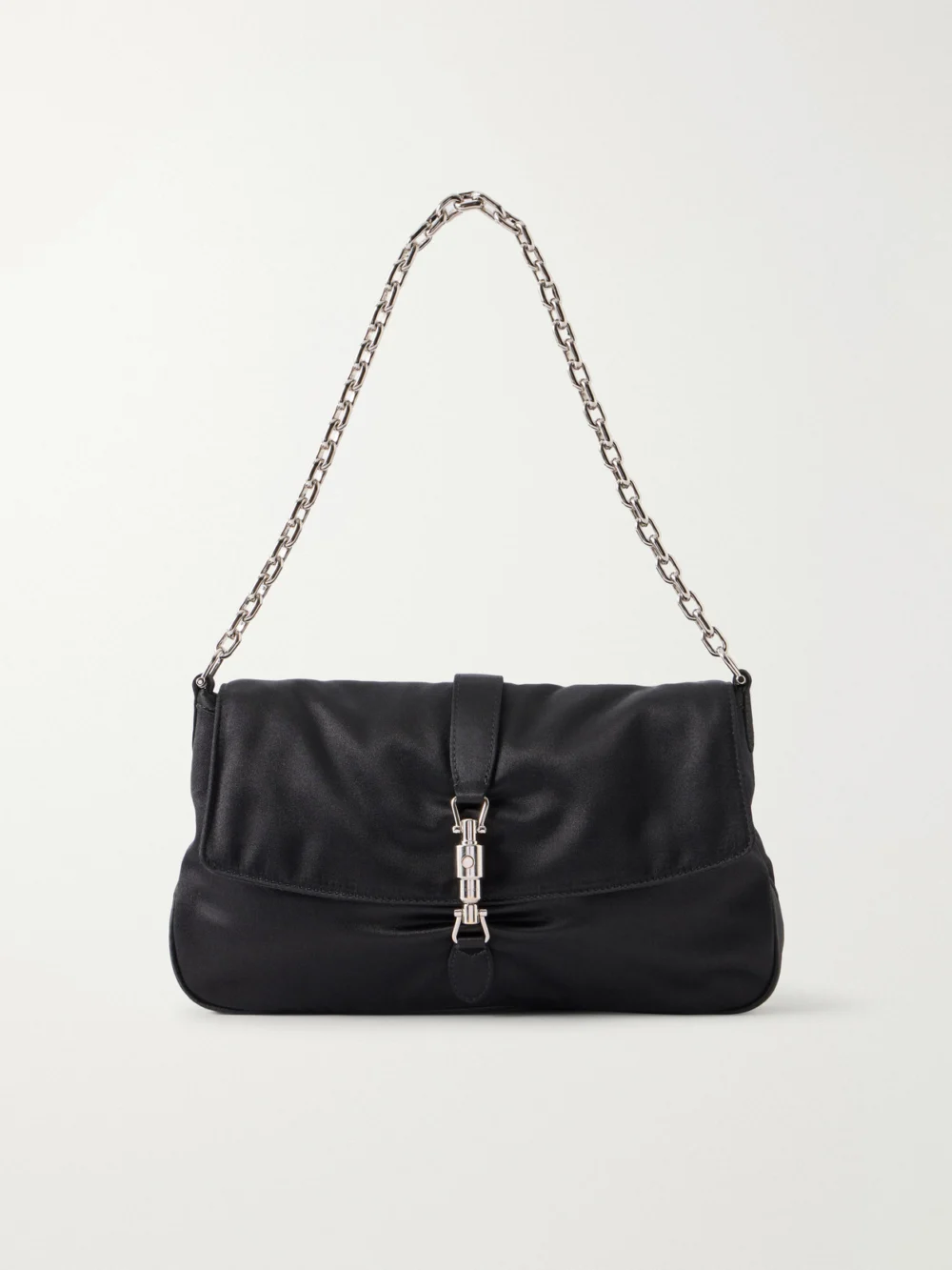 Gucci Gucci Aperitivo Satin Shoulder Bag in black