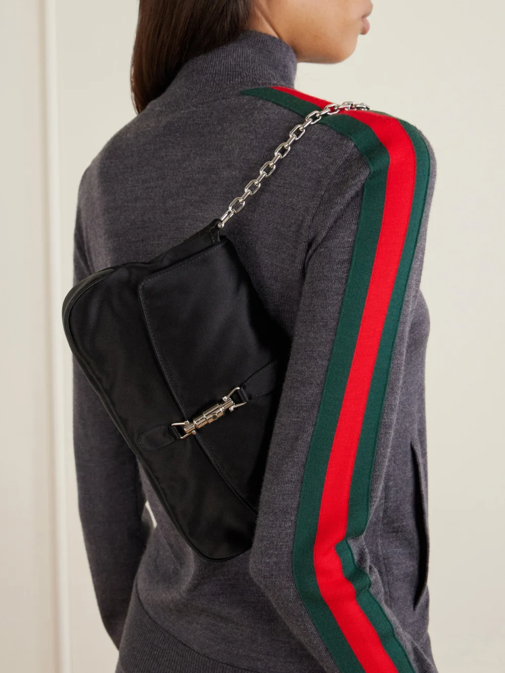 Gucci Gucci Aperitivo Satin Shoulder Bag, styled view